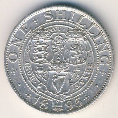 Великобритания 1 шиллинг 1895 год