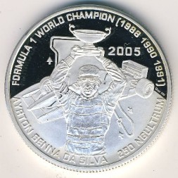 Монета Бутан 250 нгултрум 2005 год