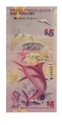 Бермудские острова 5 долларов 2009 год - UNC