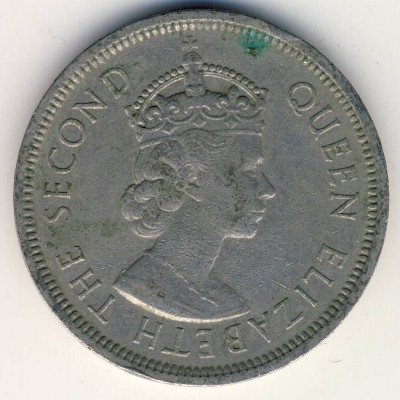 Гонконг 1 доллар 1960 год (KN)