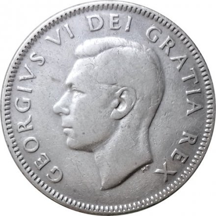 Канада 25 центов 1948 год