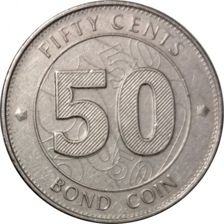 Зимбабве 50 центов 2014 год - Резервный банк Зимбабве