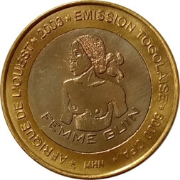 Того 6000 франков КФА 2003 год - Гвинейская женщина