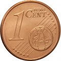 Испания 1 евроцент 2014 год - Кафедральный собор Сантьяго-де-Компостела