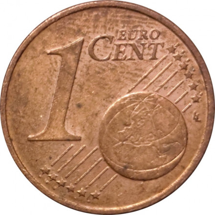 Ирландия 1 евроцент 2007 год - Кельтская арфа