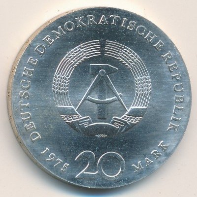 ГДР 20 марок 1975 год