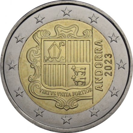Андорра 2 евро 2023 год