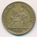Франция 2 франка 1926 год - Сидящий Меркурий
