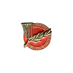 Значок VII (7) festival concours sportifs. Фестиваль спортивных соревнований