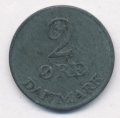 Дания 2 эре 1949 год - Король Фредерик IX