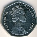 Гибралтар 50 пенсов 2004 год - 300 лет захвату Гибралтара