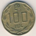 Чили 100 эскудо 1974 год