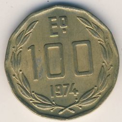 Чили 100 эскудо 1974 год