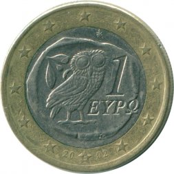Греция 1 евро 2002 год