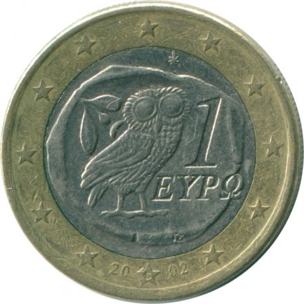 Греция 1 евро 2002 год