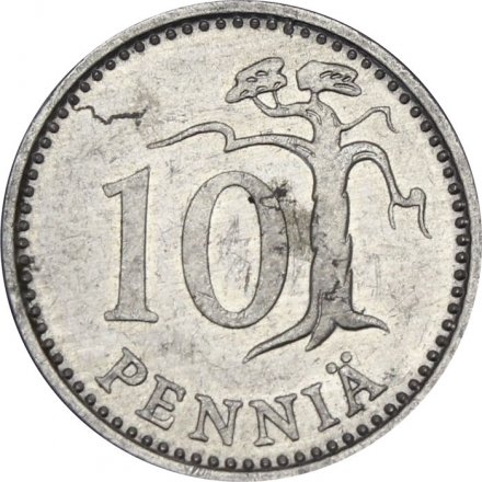 Финляндия 10 пенни 1987 год