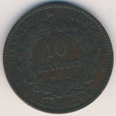 Франция 10 сантимов 1893 год