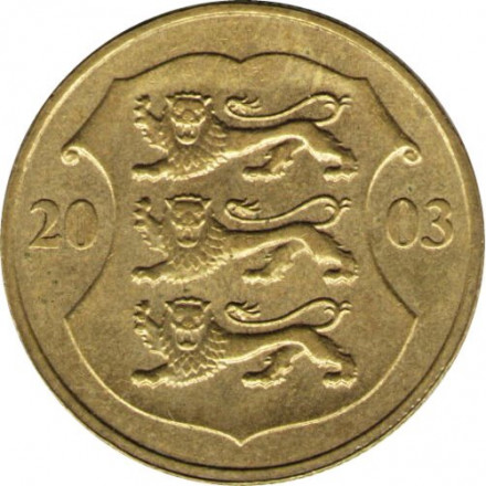 Эстония 1 крона 2003 год