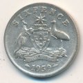 Австралия 6 пенсов 1959 год