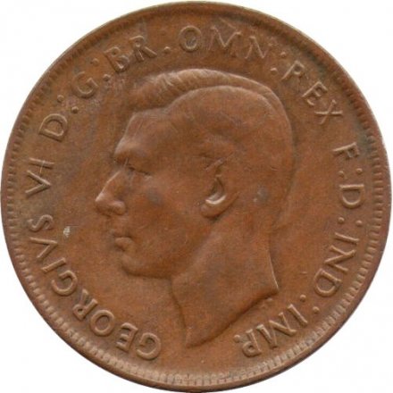 Австралия 1 пенни 1941 год (точка после &quot;PENNY&quot;)