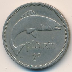 Ирландия 1 флорин (2 шиллинга) 1966 год