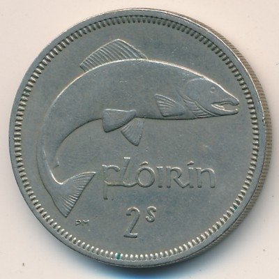 Ирландия 1 флорин (2 шиллинга) 1966 год