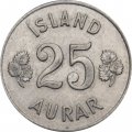 Исландия 25 эйре 1965 год