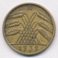 Веймарская республика 10 рейхспфеннигов 1932 год (A)