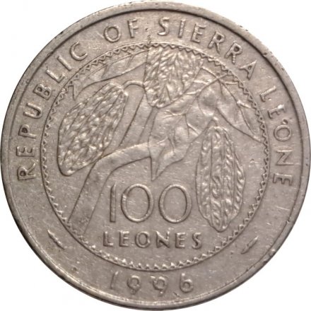 Сьерра-Леоне 100 леоне 1996 год