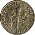 США 1 дайм (10 центов) 1993 год - Франклин Рузвельт (D)