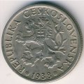 Чехословакия 1 крона 1938 год