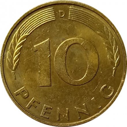 ФРГ 10 пфеннигов 1993 год (D)