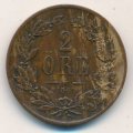 Швеция 2 эре 1861 год