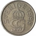 Швеция 5 крон 1988 год - Король Карл XVI Густав
