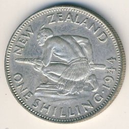 Новая Зеландия 1 шиллинг 1944 год