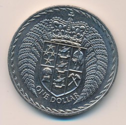 Новая Зеландия 1 доллар 1975 год