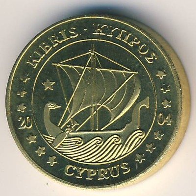 Кипр 10 евроцентов 2004 год