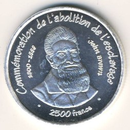 Нигер 2500 франков 2007 год
