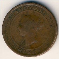 Цейлон 1 цент 1891 год