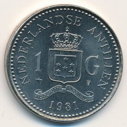 Антильские острова 1 гульден 1981 год