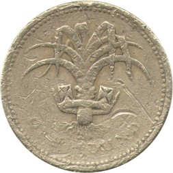 Великобритания 1 фунт 1985 год - Лук-порей (символ Уэльса) - F