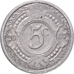 Антильские острова 5 центов 2007 год