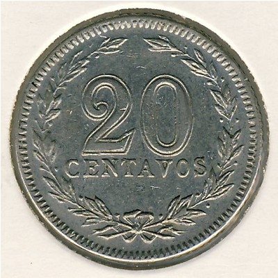 Аргентина 20 сентаво 1939 год