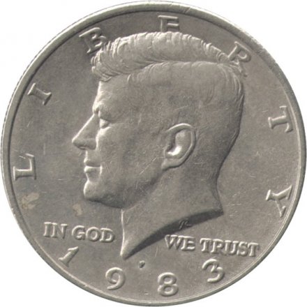 США 1/2 доллара 1983 год (P)