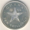 Гана 10 шиллингов 1958 год