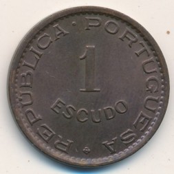 Монета Гвинея-Бисау 1 эскудо 1973 год