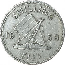 Фиджи 1 шиллинг 1958 год