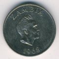 Замбия 10 нгве 1968 год - Птица-носорог