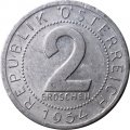 Австрия 2 гроша 1954 год