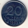 Бразилия 20 крузейро 1983 год